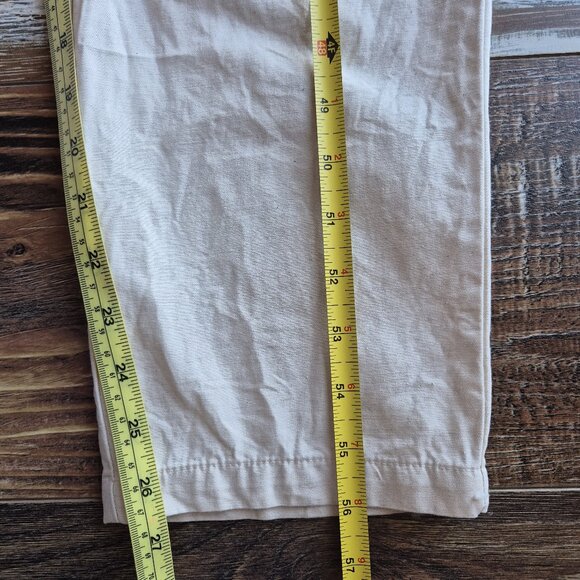 Outerknown S.E.A. Sea Jumpsuit Organic Cotton Linen Blend Button Natural Beige - Picture 14 of 14